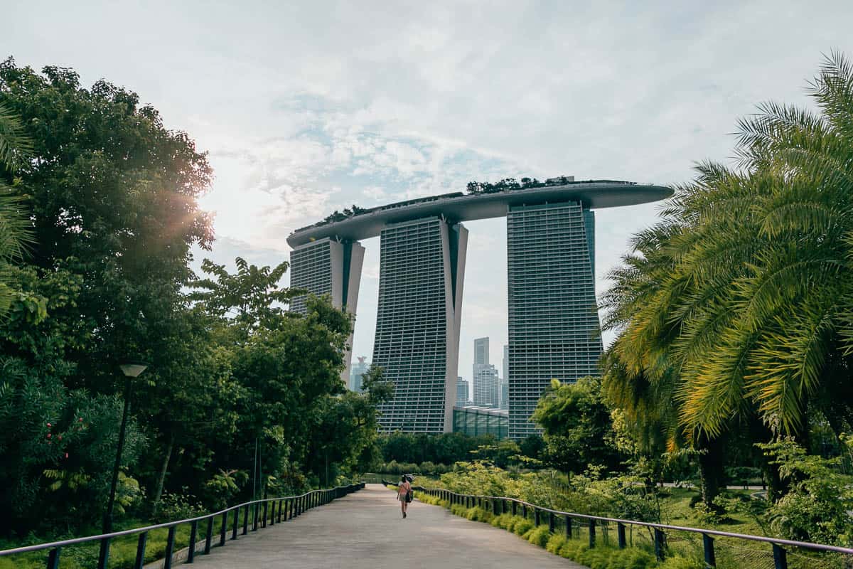 Marina Bay Sands from the Gardens.