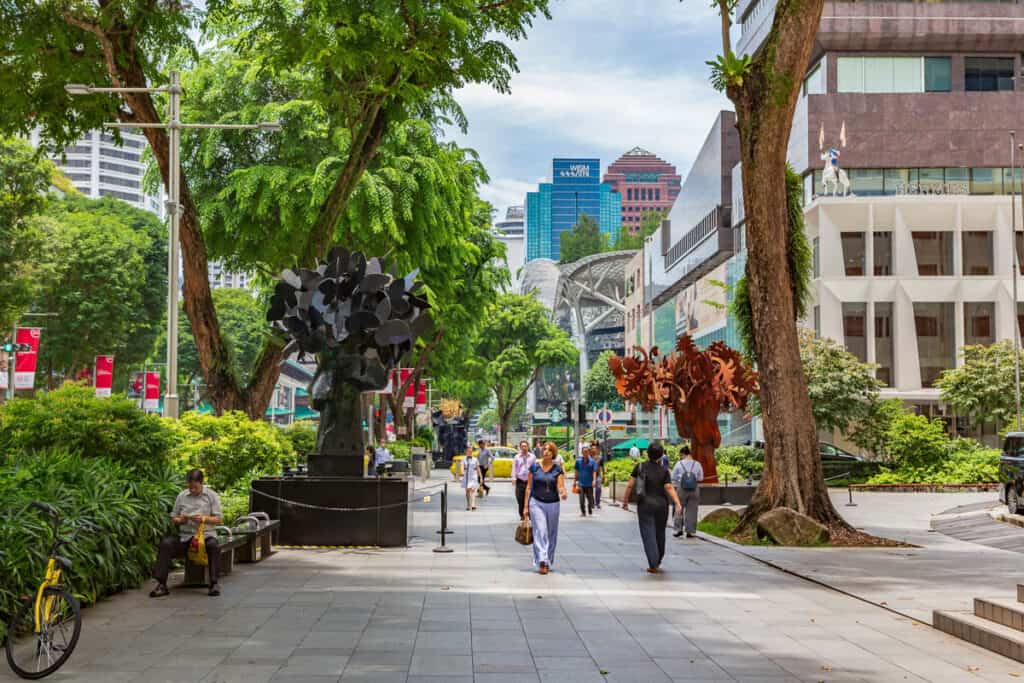 Orchard Road in Singapore.