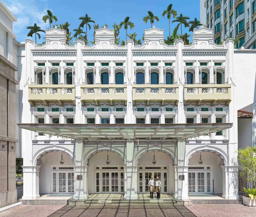 Exterior view of the Intercontinental Singapore showing heritage architecture.