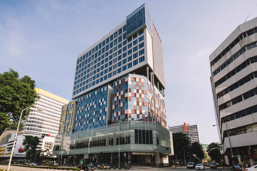 Mercure hotel Bugis exterior.