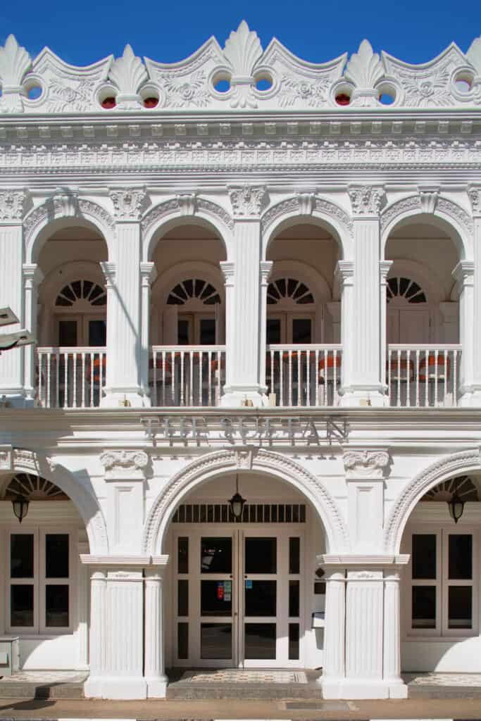 Sultan hotel Singapore facade. 