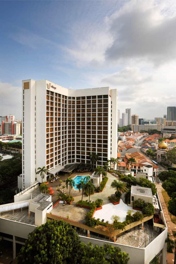 Aerial view of the Village Hotel Bugis.