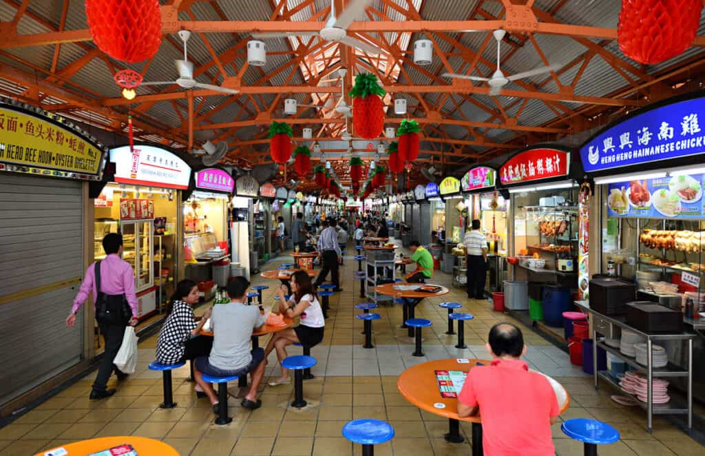 Maxwell Food Centre Singapore hawker centre.