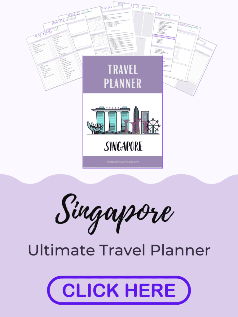 Advert for Singapore Travel Planner.
