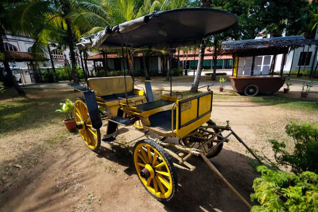 Cart outside the Malay Heritage Centre.