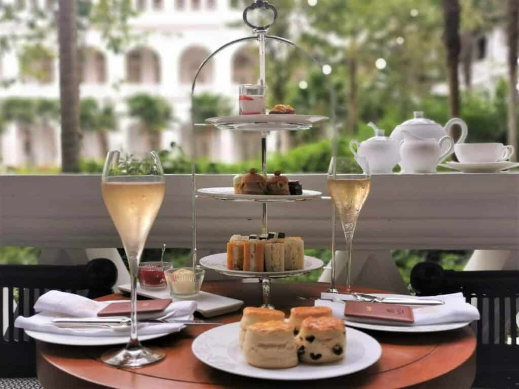 Raffles High Tea on Verandah.