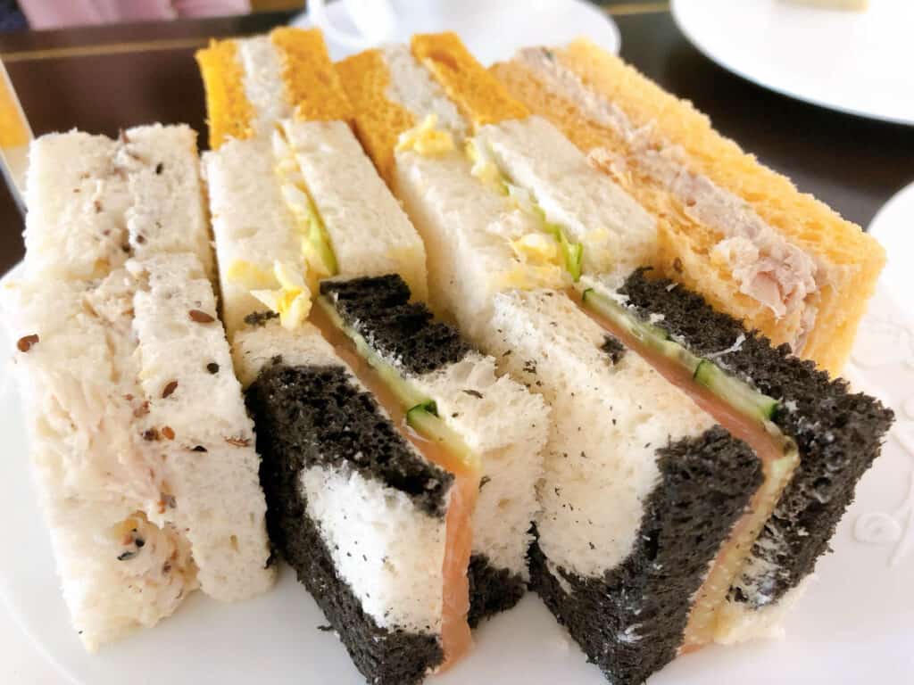 Finger sandwiches at Raffles High Tea.