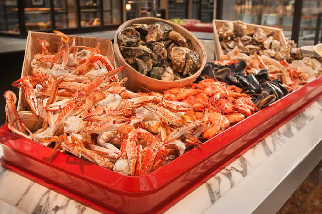 Seafood Ice Bar at the Ritz Carlton Singapore.