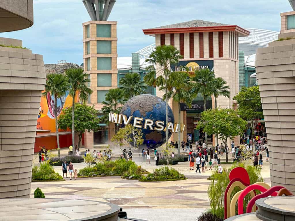 Universal Studios Singapore entrance.