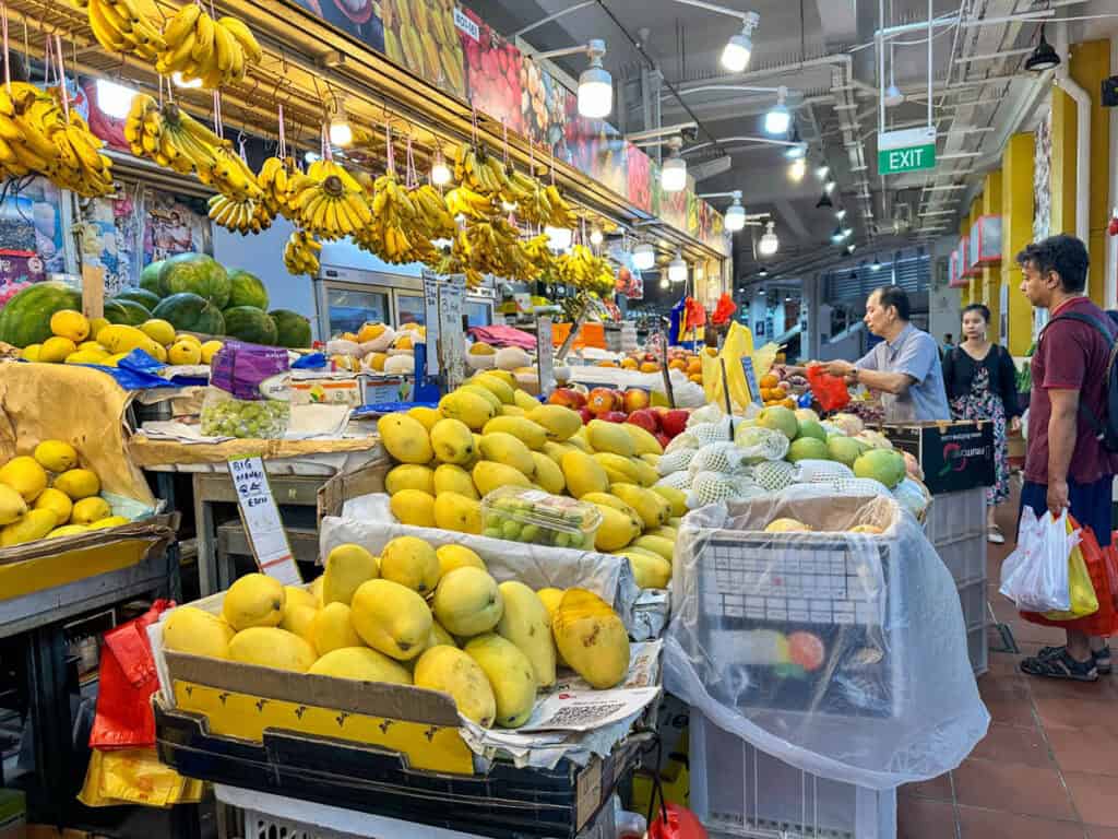 Fruit stall at Tiong Bahru wet market.