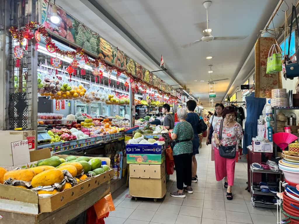 Tiong Bahru wet market.