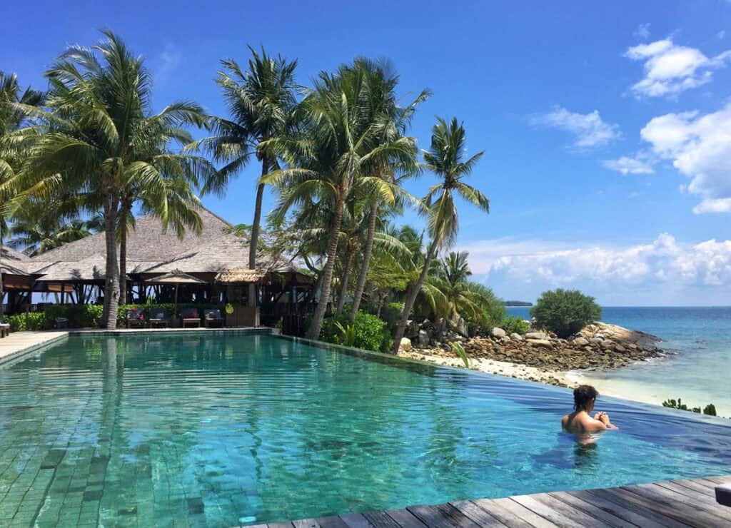 Swimming pool at Batu Batu. 
