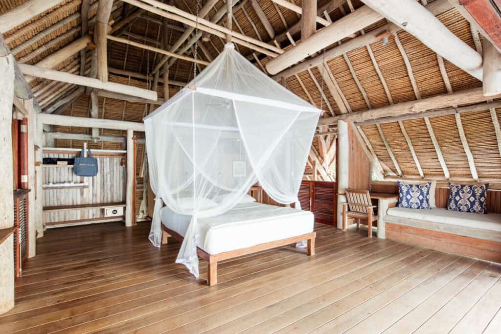 Bedroom at Nikoi Island. 