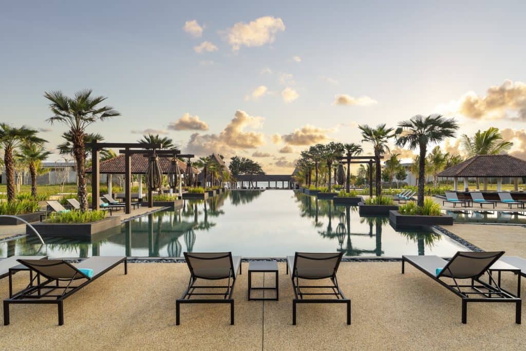 Luxury hotel swimming pool - Anantara Desaru Coast.
